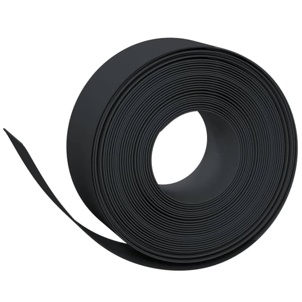 vidaXL havekant, 5 stk., sort, 10 m, 20 cm, polyethylen