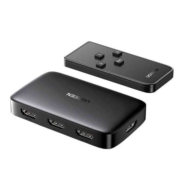 Switch UGREEN CM332 3in1 HDMI 1.4 4K 30 Hz (Svart)