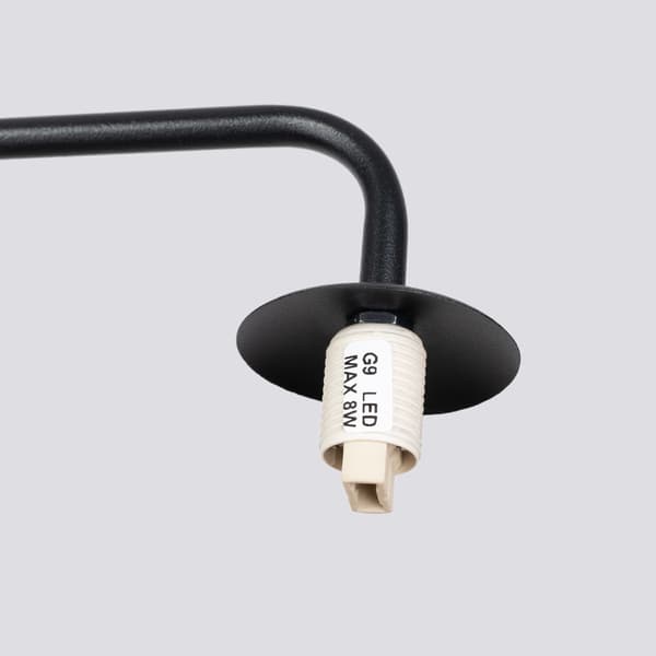 STRATO VÆGLAMPE 1 G9 SORT LUMILO 16.295.61