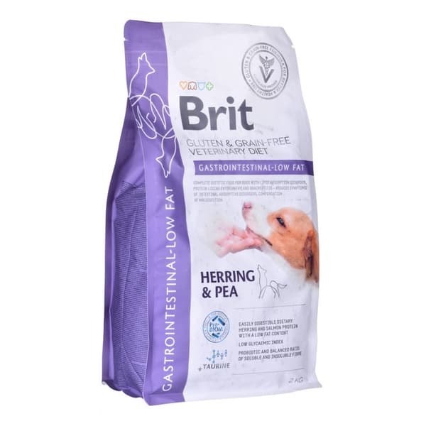 Brit VET Diets Gastro-Low Fat 2 kg tørfoder til hunde