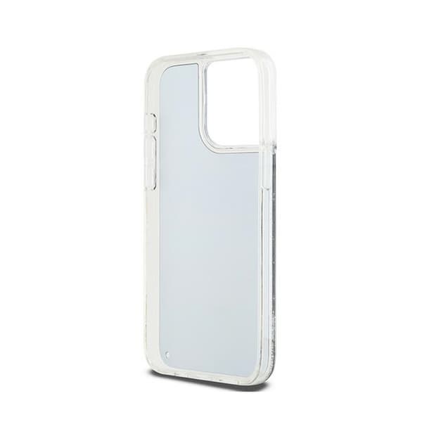 DKNY Liquid Glitter Big Logo - iPhone 14 Pro Max -kotelo (musta)