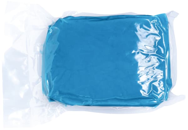 Ljusblå plastglasyr 250g 1-pack.