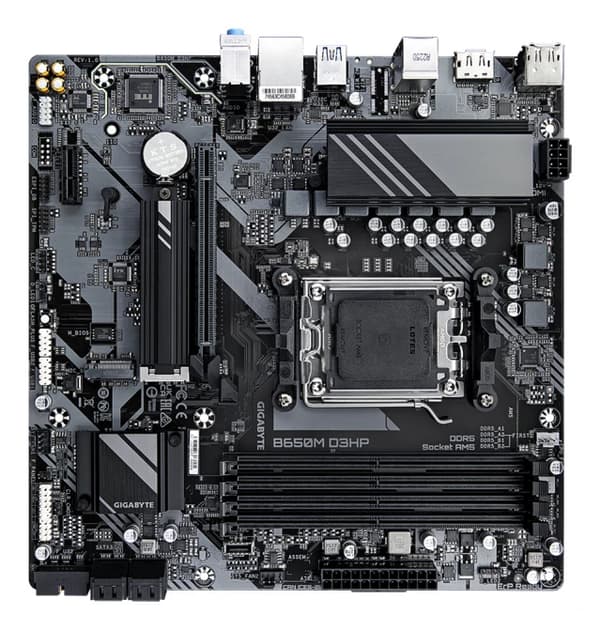 Gigabyte B650M D3HP Micro ATX moderkort, DDR5, 4K-stöd