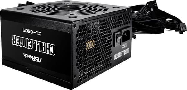 ASRock CHALLENGER 650W 80 Plus Bronze -virtalähde, musta, ATX 2.52