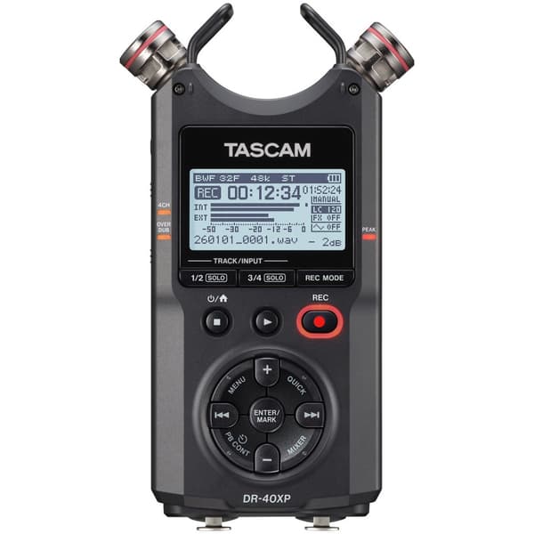 Tascam DR-40XP - Digital inspelare med gränssnitt