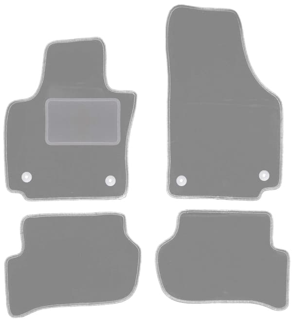 Bilmattor grå för: Seat Toledo III minivan (2004-2012)