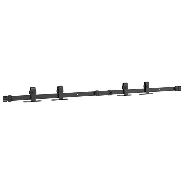vidaXL skydedørssystem til møbler, 122 cm, kulstofstål