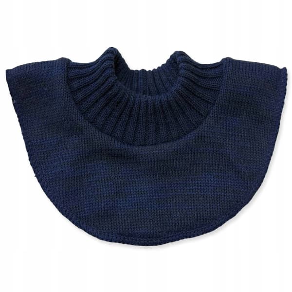 Barn turtleneck halsduk universell 6-12 månader höst-vinter marinblå