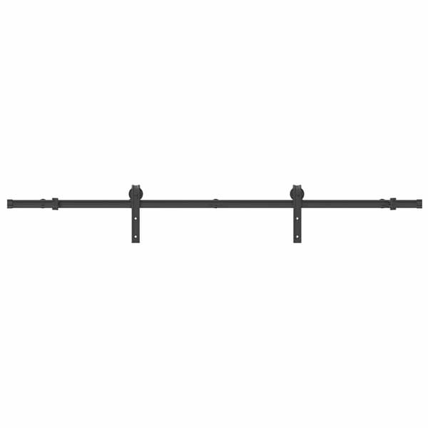 vidaXL monteringssystem til skydedør, 200 cm, stål, sort