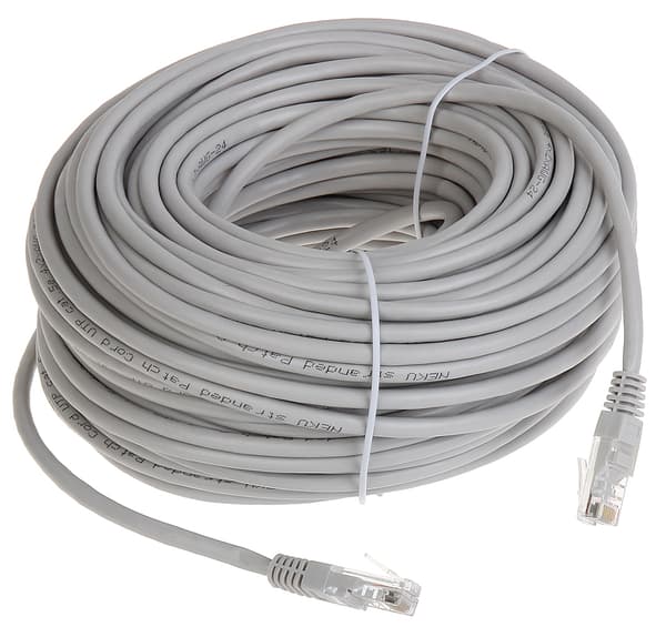 Patchcab RJ45/40 nätverkskabel grå 40 m