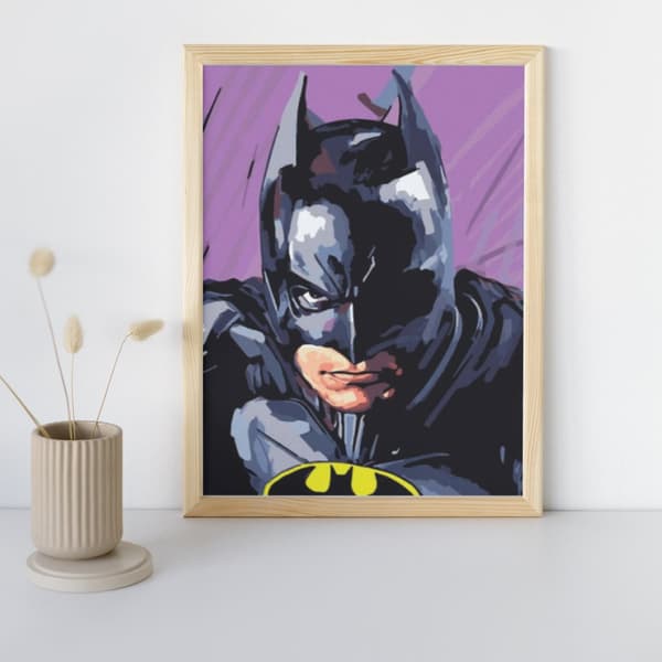 MALERIER EFTER TAL MED RAMME Malerier - Batman DC 40 x 50 cm