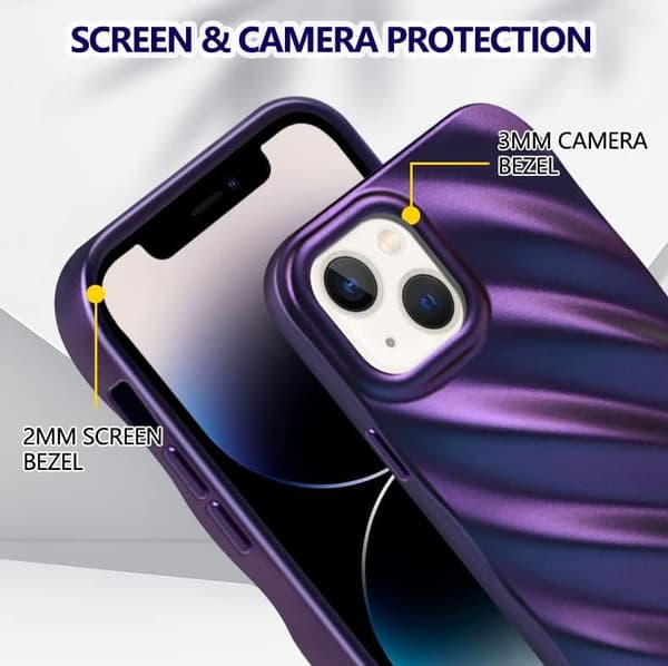 ETUI TIL APPLE IPHONE 13 SILIKONE LILLA A2482 A2631