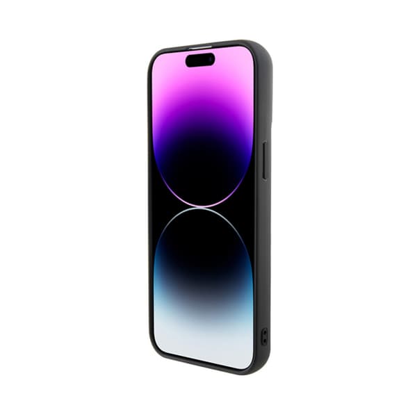 Karl Lagerfeld 3D gummi multilogo - iPhone 15 Pro Max cover (sort)