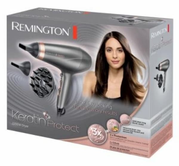 Hårtørrer REMINGTON AC8820 Keratin Protect Grå