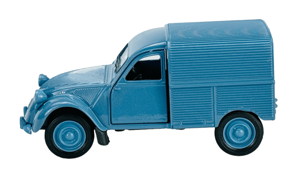 WELLY OLD TIMER CITROEN 2CV FOURGONNETTE BLÅ 1:34 43769