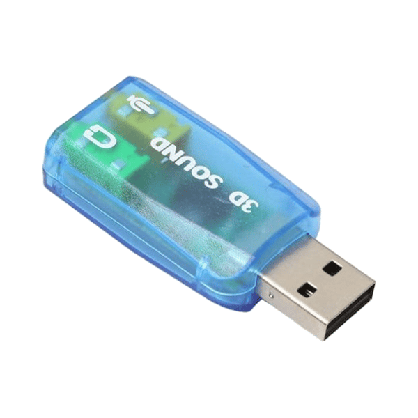 USB lydkort med 2 x 3,5 mm jack til hovedtelefoner