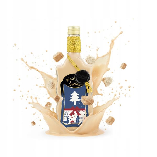 5x Julflaskor 0,5l Som Gåva DECORATIVE WAVE PREMIUM 500ml Likör