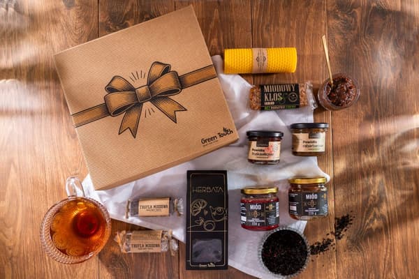 Presentkorg Te Honung Sylt Truffel Ljus Gåva Premium Redo