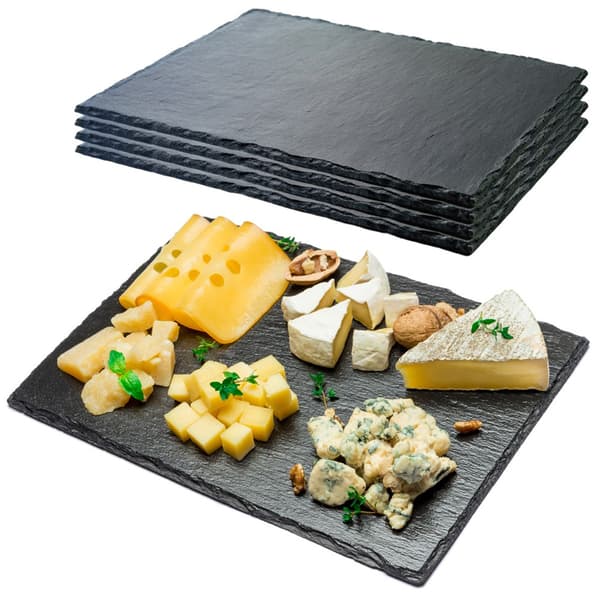 Stenbakke til servering rektangulær 30x20cm 4 stk.