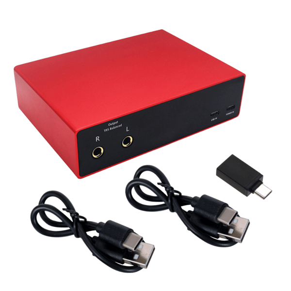 USB-ljudgränssnitt x2 ljudkort 16-bit 48V 23 dB 2 VRms gitarrljud