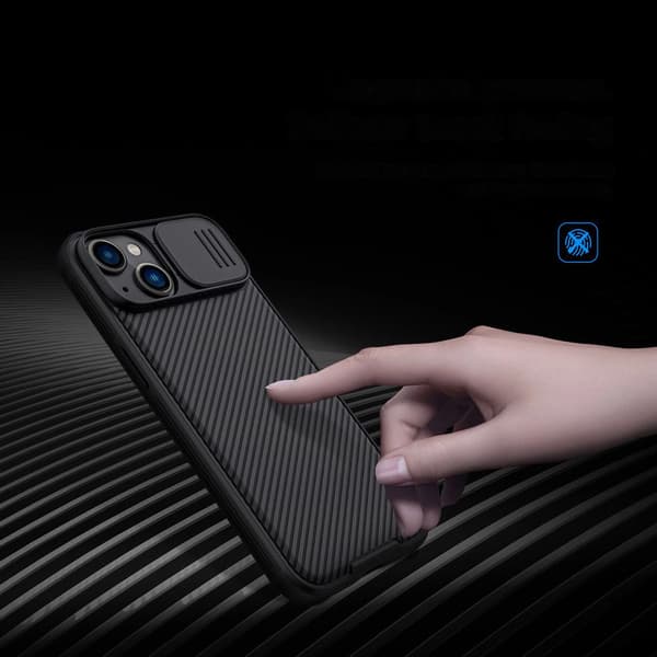 Nillkin CamShield Pro Case iPhone 14 Plus armerat skal kameraskydd grönt