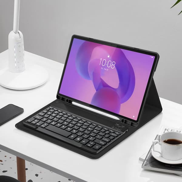 TECH-PRECT SC-KYNÄ + NÄPPÄIMISTÖ LENOVO IDEA TAB PRO / PRO MT 12.7 TB-373 MUSTA