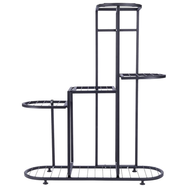 Metal blomsterstand sort 5-niveau 84,5 cm