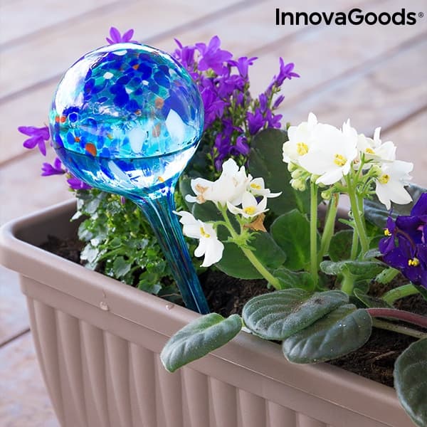 GLASVANDINGSKUGLE TIL BLOMSTER OG PLANTER 2 STK.