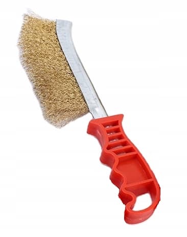 MESSINGSTRÅD HÅNDBØRSTE TIL RENGØRING ca. 24 cm