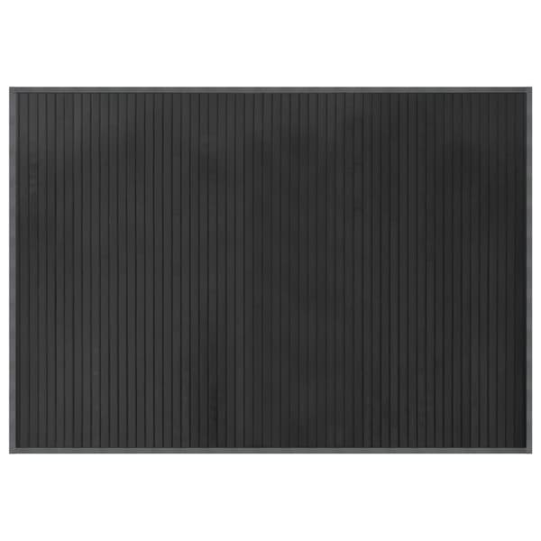 vidaXL Rektangulär matta, grå, 70x100 cm, bambu