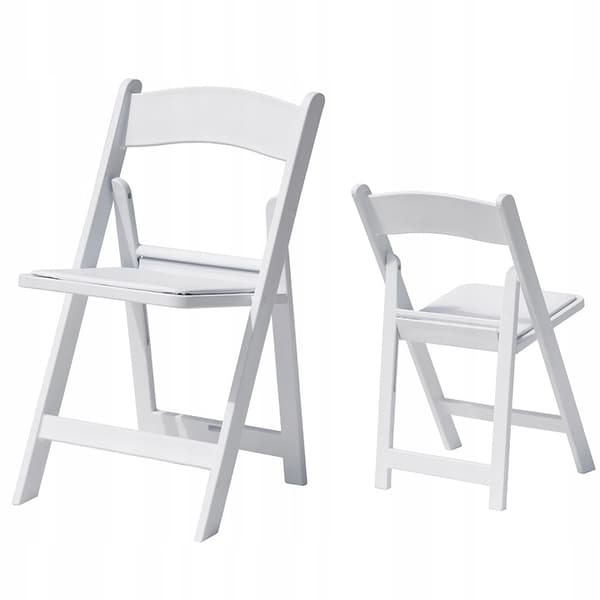 Klapstol, have, catering, banket, bryllup, hvid