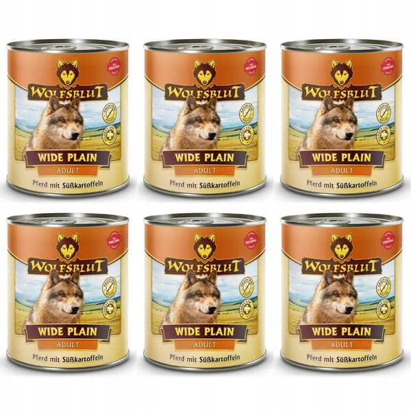 Wolfsblut Wide Plain Adult vådfoder til hunde 6 x 800 g