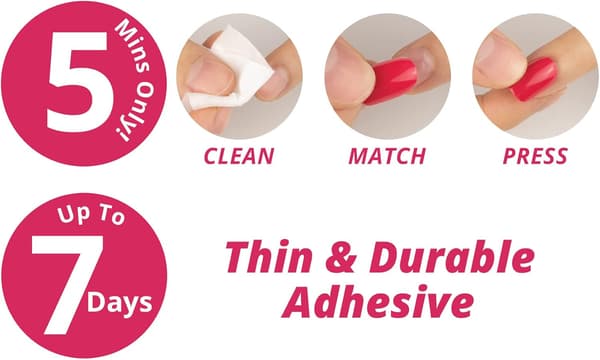 PRESS ON NAILS TIPS 72 GUL, GLOSSY OG MAT KLASSISK