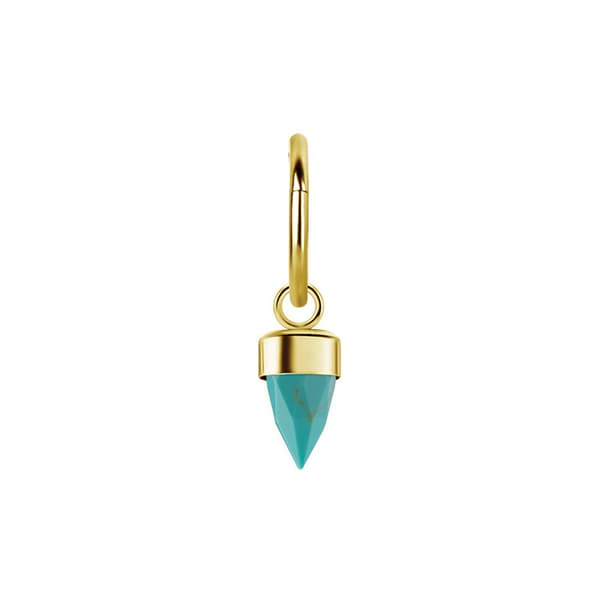 Vedhæng - havkegle - guld - D-096