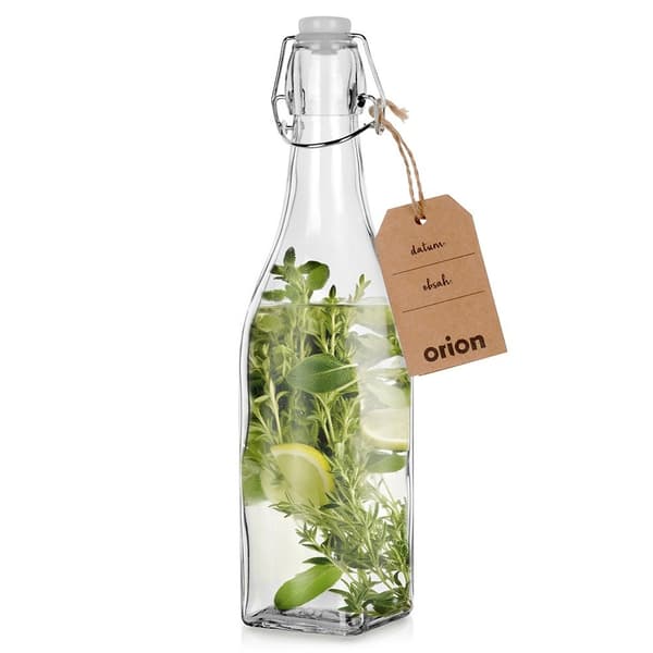 Glasflaske med klips 530 ml