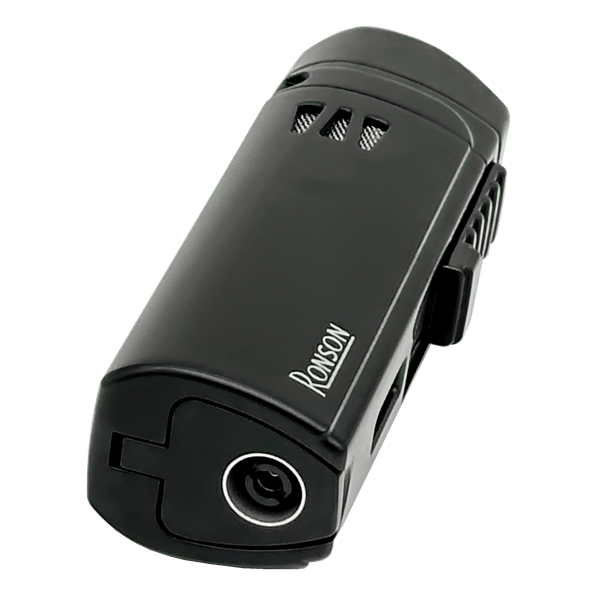 RONSON MISTRAL BLACK 3 JET lighter med cigarpunch, jet