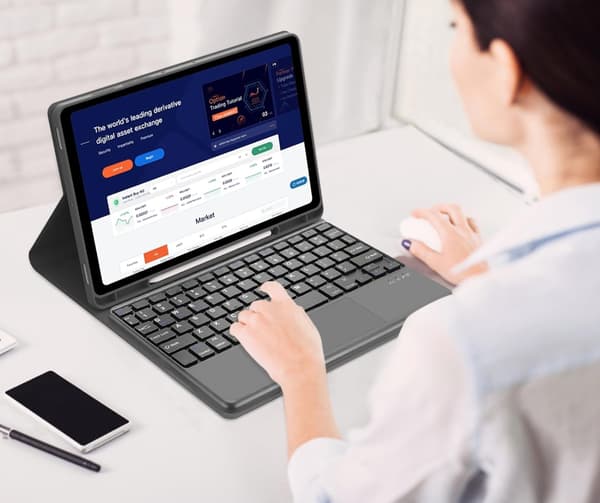 Touchpad-tastaturcover til Samsung Galaxy Tab S10 FE Plus S10 FE+ 13.1"