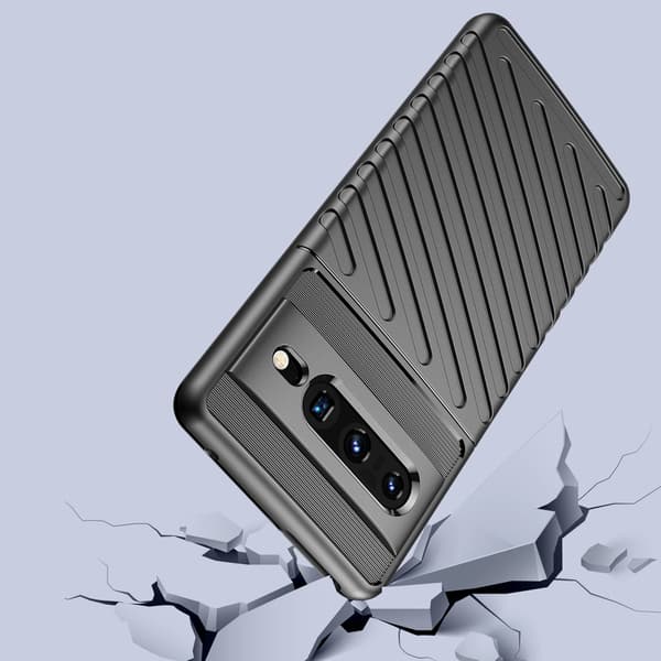 Thunder Case flexibelt armerat skal till Google Pixel 7 Pro svart