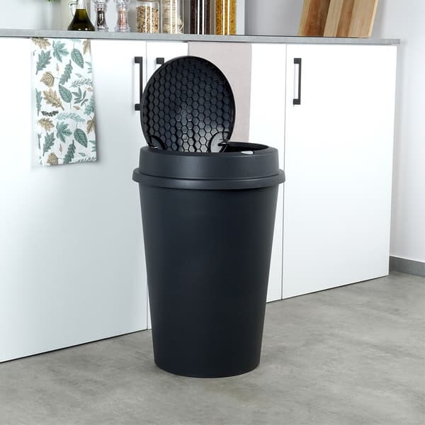 plastsopkorg svart 47 liter
