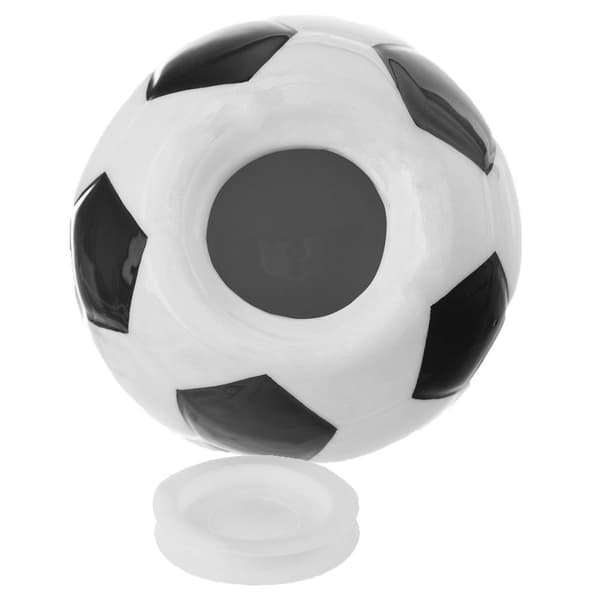 Keramisk åben bold sparegris 10 cm