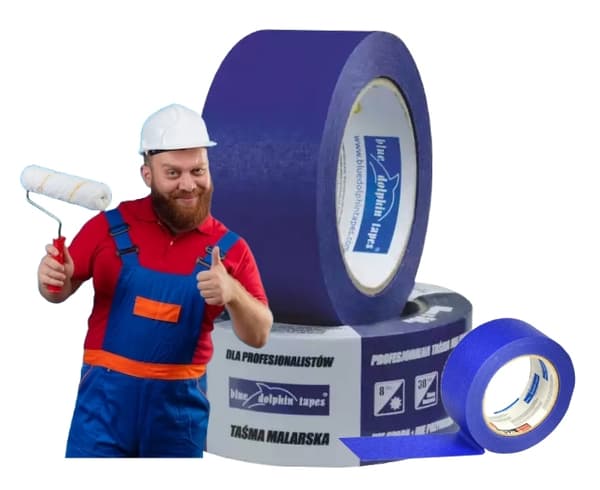 Blå Delfin maskeringstape 48 mm 50 m