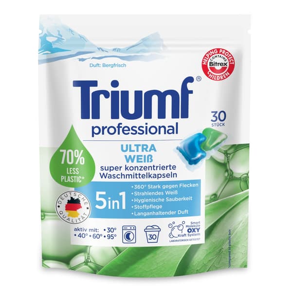 TRIUMF Ultra Weiss pyykkikapselit 30 kpl
