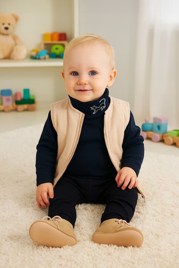 Børne TURTLENECK 92 SWEATSHIRT Børne T-SHIRT BLUSE med print SORT