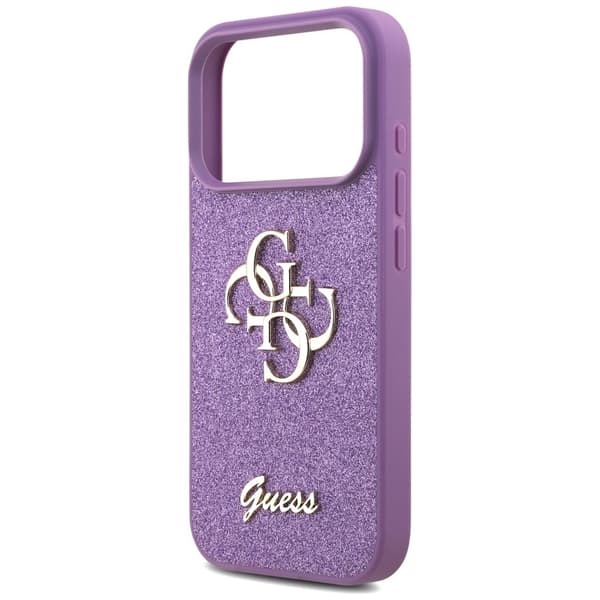 Guess Fixed Glitter Big 4G cover til iPhone 17 Pro - lilla