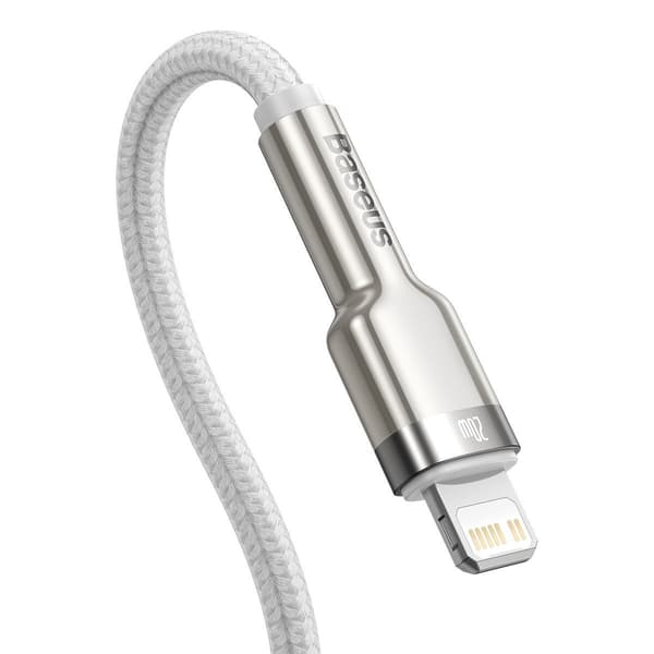 Baseus Cafule USB-C - Lightning -kaapeli, PD, 20W, 1m (valkoinen)