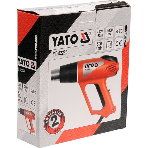 Varmepistol 2000W 350/550°C - YT-82288