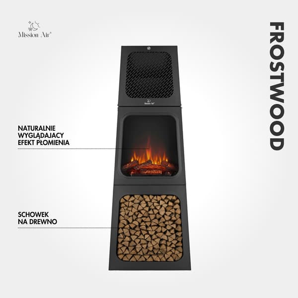 FROSTWOOD 1800W ELEKTRISK PEJS
