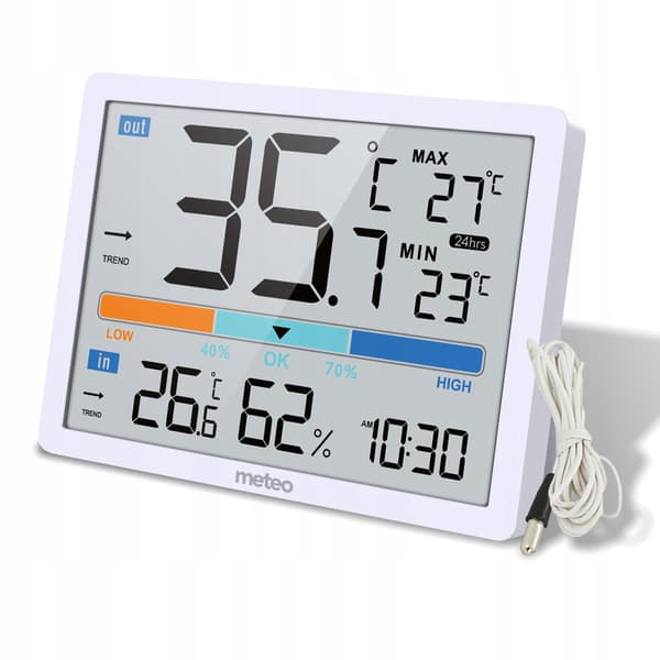 DIGITAL VEJRSTATION TERMOMETER METEO SP109