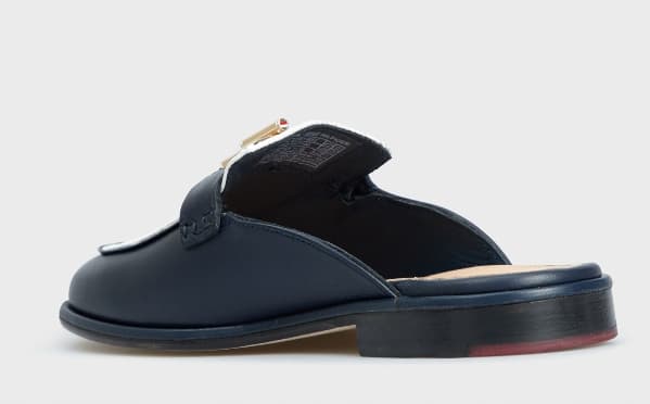Tommy Hilfiger dam slip-on läder eleganta flip-flops storlek 39