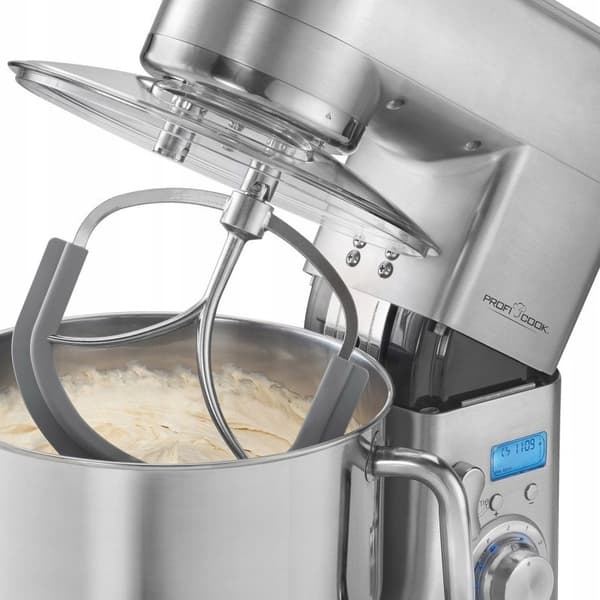 ProfiCook PC-KM 1096 planetarisk foodprocessor sølv, 1500 W, 10 l